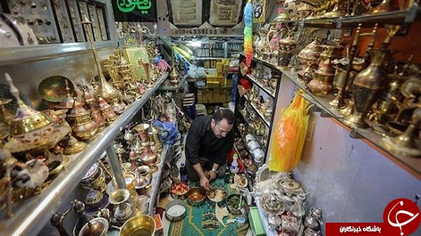 سفرۀ افطار بازاریان در نجف اشرف + تصاویر