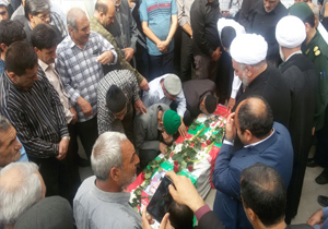 تشییع پیکر جانباز اسفراینی