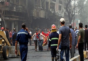 افزایش آمار کشته شدگان انفجار منطقه کراده بغداد به بیش از 200 نفر