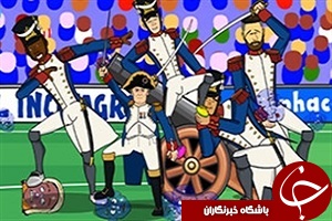 انمیشن جالب از شکست مردان یخی در برابر فرانسه
