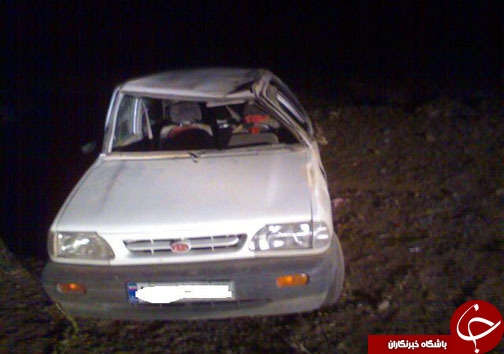 واژگونی پراید حادثه ساز شد