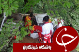 کشته و زخمی شدن 4نفر بر اثر واژگونی خودروی پژو پارس +تصویر