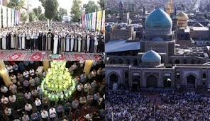 اقامه نماز عید سعید فطر در سراسر کشور+تصاویر