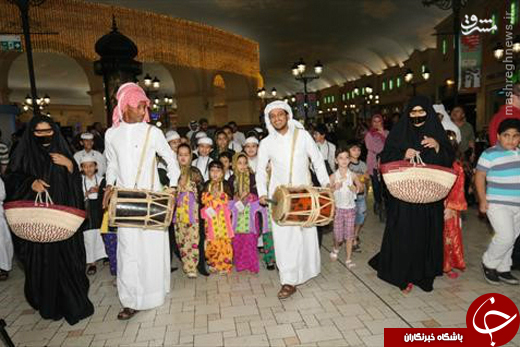 مراسم سنتی پايان ماه رمضان در قطر +عکس