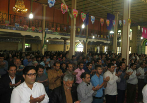 نماز فطر و عید رستگاری در روستای شهرک + تصاویر