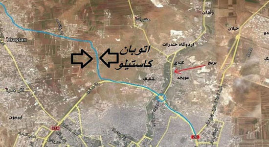 کلید طلایی "اتوبان کاستیلو" در دستان ارتش سوریه و حزب الله/"اردوغان" و "فیدان" در آمپاس + نقشه و جزئیات