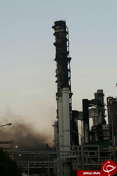 عکس دیده نشده از آتش سوزی پتروشیمی بوعلی