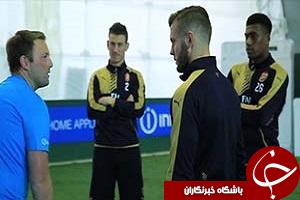 فیلم چالش جذاب هدف گیری بازیکنان آرسنال