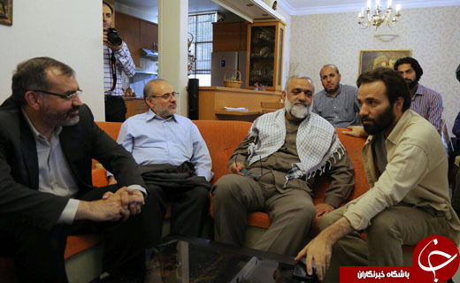 سردار نقدی از پشت صحنه سریال &laquo;آرام میگیریم&raquo; بازدید کرد + تصاویر