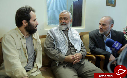 سردار نقدی از پشت صحنه سریال &laquo;آرام میگیریم&raquo; بازدید کرد + تصاویر