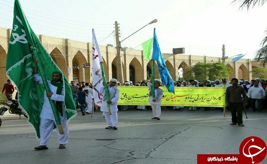 حرکت بیست و چهارمین کاروان پیاده مشهدالرضا با 150 زائر از بافق + تصاویر