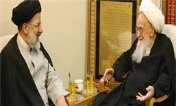 حجتالاسلام رئیسی با آیتالله صافی دیدار کرد حجتالاسلام رئیسی با آیتالله صافی دیدار کرد