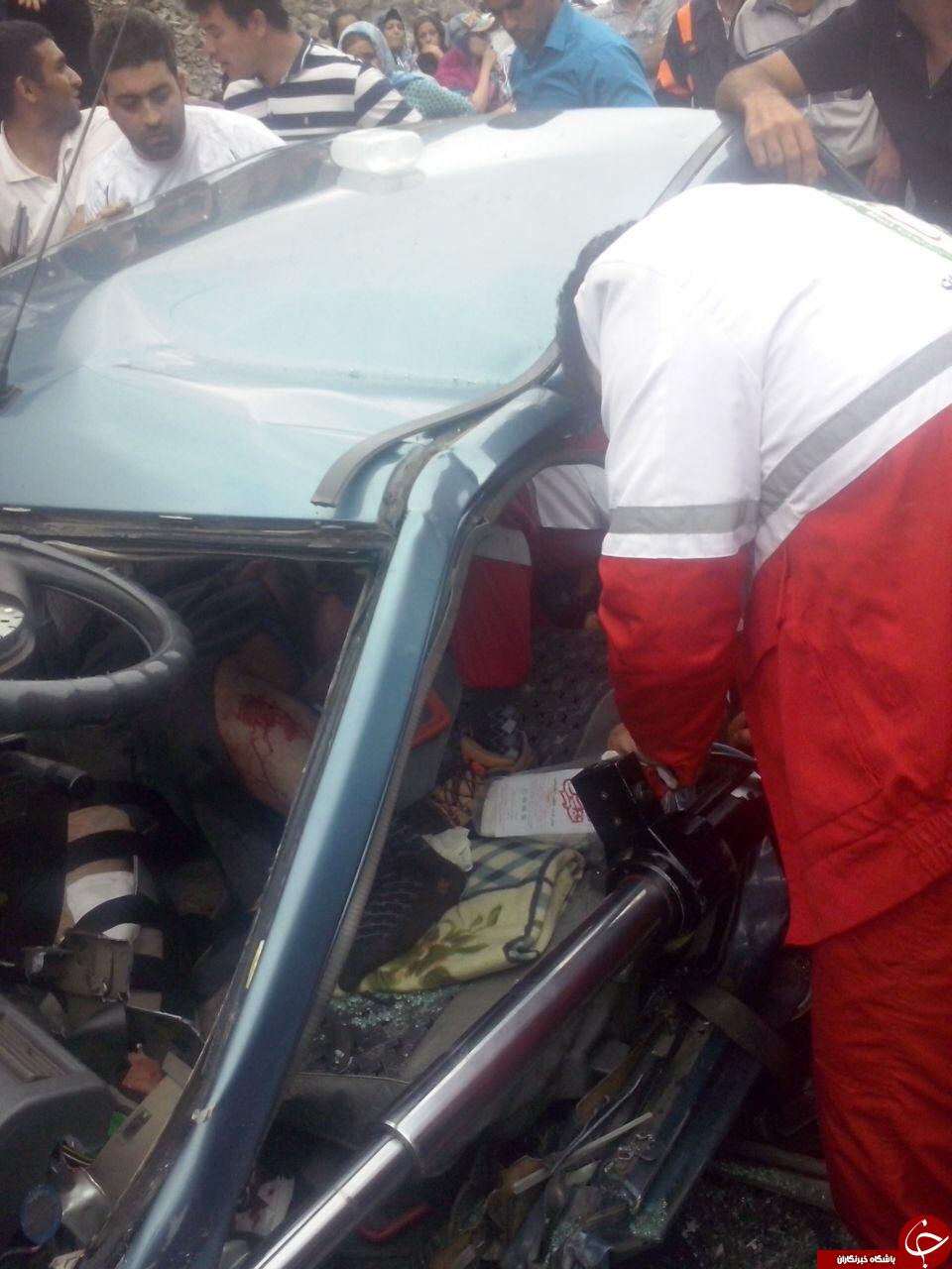 دو حادثه تصادف در هراز +تصویر