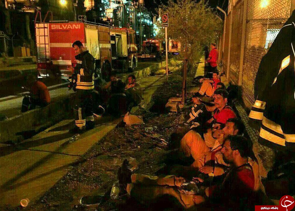 انفجار در پتروشیمی بوعلی؛ از عکس یادگاری زنگنه تا جانفشانی آتش&zwnj;نشان&zwnj;ها+تصاویر