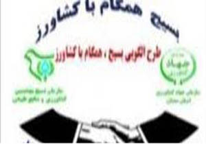 اجرای طرح بسیج همگام با کشاورز در جغتای