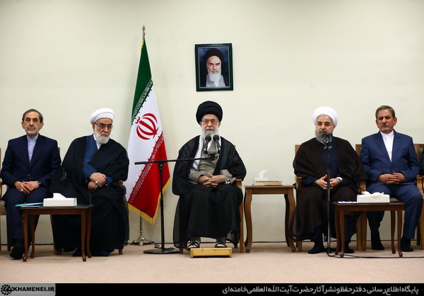رئیس&zwnj;جمهور و اعضای هیأت دولت با رهبر معظم انقلاب دیدار کردند