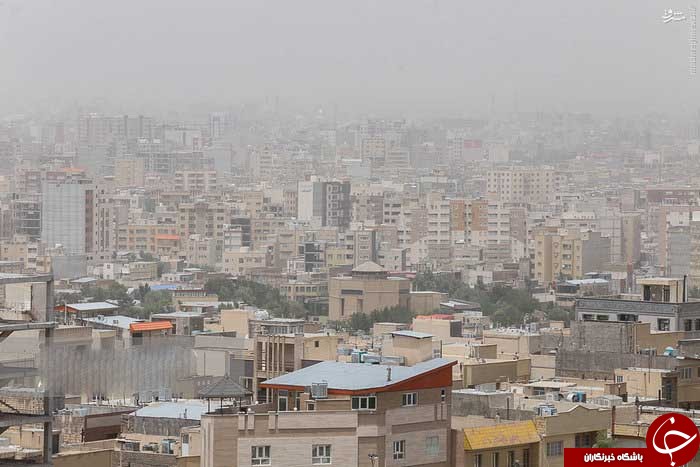 ریزگردها به یک قدمی تهران رسید+عکس