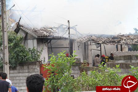 مرگ یک کودک به علت آتش سوزی + تصویر