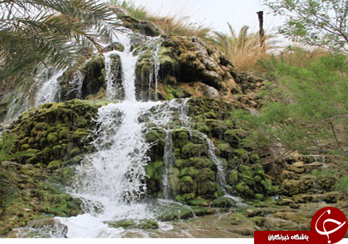 آبشار تزرج زیبای منحصر به فرد استان هرمزگان