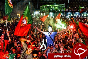 لحظه قهرمانی تیم ملی پرتغال و جشن مردم + فیلم