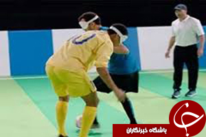 فوتسال نیمار با چشمان بسته + فیلم