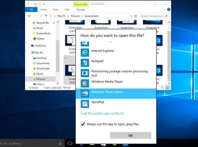 چگونه در ویندوز 10 Windows Photo Viewer, را برنامه پیش فرض نمایش تصویر قرار دهیم؟