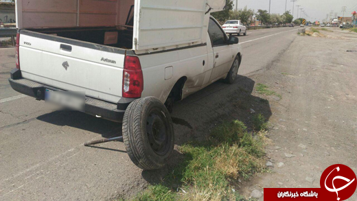 وقتی هنگام رانندگی محور عقب خودرو از جا خارج می&zwnj;شود! + فیلم و تصاویر