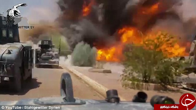 انفجار خودروی بمب&zwnj;گذاری&zwnj;شده داعش در نزدیکی مسجد آبی فلوجه+تصاویر