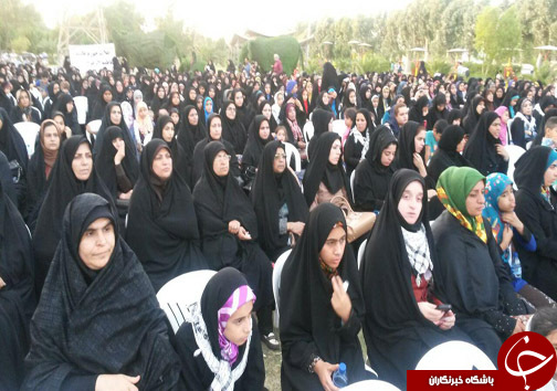 گردهمایی بزرگ بانوان محجه آبادان
