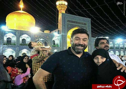 عکس/ علی انصاریان در حرم رضوی