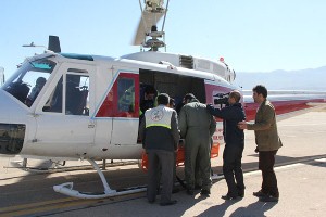 نجات جان مصدوم حادثه سقوط از آبشار آب سفید الیگودرز