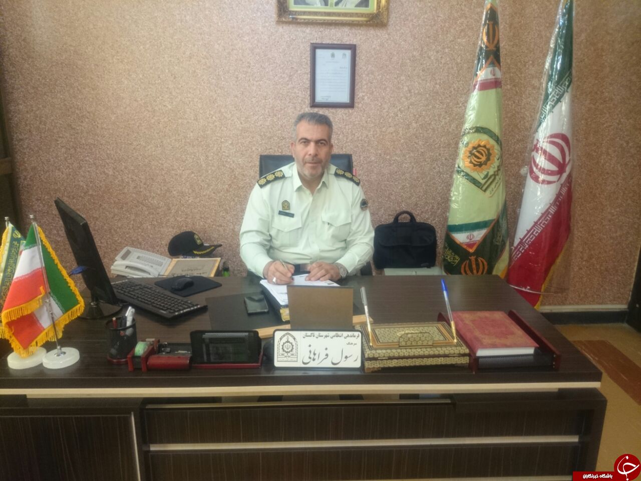 کاهش سرقت موتور سیکلت در تاکستان + عکس