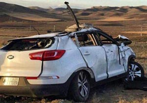 یک کشته و 4 مجروح براثر واژگونی اسپورتیج