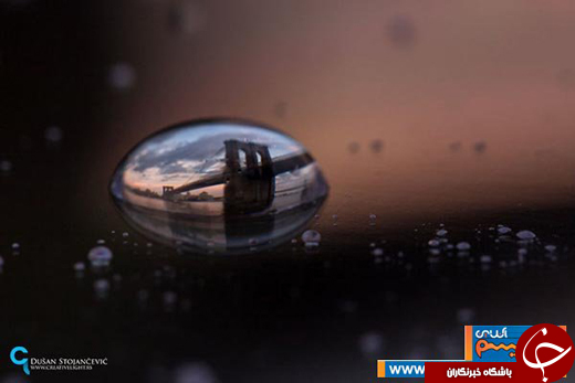 عکس/ شهـرهای معروف دنیا را در قطره آب ببینید!