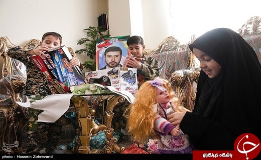 دلنوشته دختر خردسال شهید مدافع حرم در جشن تولد پدر