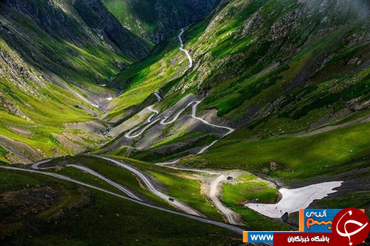 عکس/ زیبایی خیره کننده یکی از خطرناک ترین جاده&zwnj;های جهان