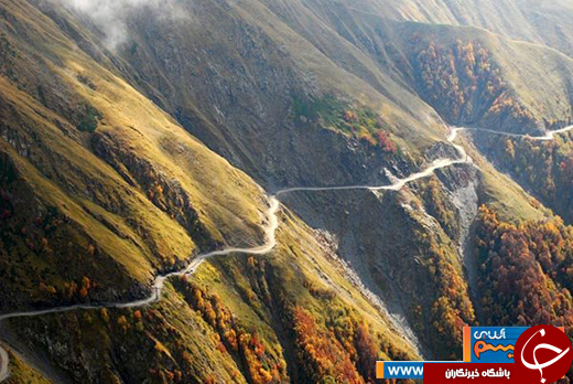 عکس/ زیبایی خیره کننده یکی از خطرناک ترین جاده&zwnj;های جهان