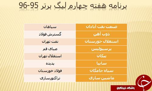 برنامه نیم فصل اول لیگ برتر فوتبال اعلام شد