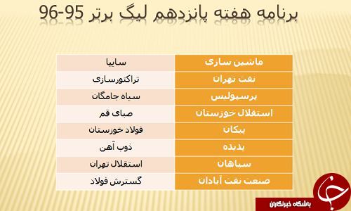 برنامه نیم فصل اول لیگ برتر فوتبال اعلام شد