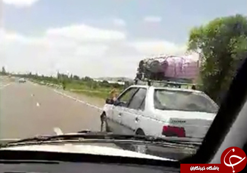 شهروندخبرنگار؛رانندگی با یک پا! + فیلم