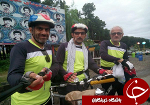 حرکت دوچرخه ‌سواران برای پیمودن شهرهای نوار ساحلی دریای خزر