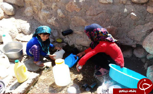 قطعی آب در روستاهای لرستان به روایت تصویر