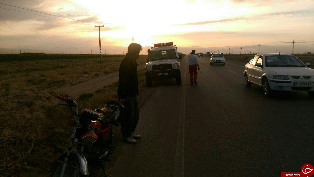 دو حادثه رانندگی در محور قوچان به مشهد +تصویر