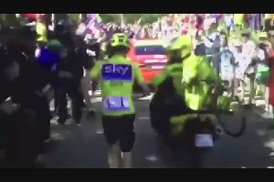 دوچرخه سواری که دونده شد!+فیلم