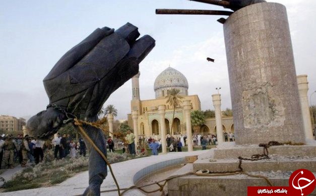 مصر العربیه: حضور صدام در زمان سرنگونی مجسمه اش