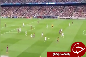 گل غافلگیرانه مسی از دوربین تماشاگران + فیلم