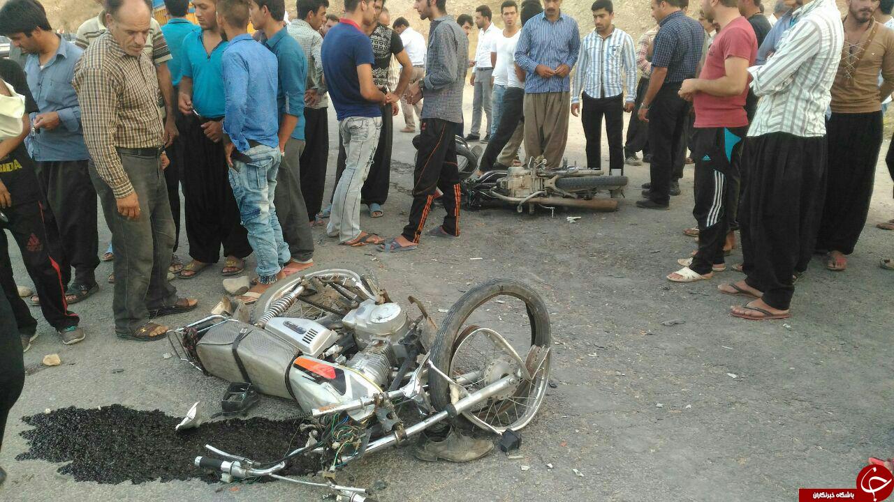 دو کشته در شاخ به شاخ موتور + تصاویر
