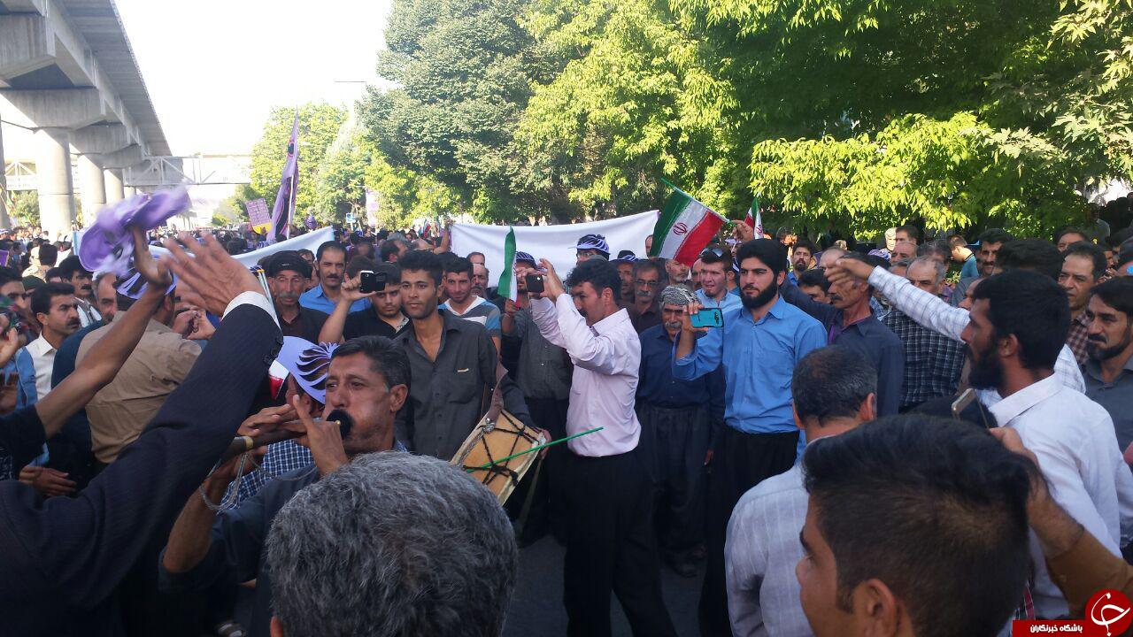 استقبال پرشور کرمانشاهیان از رییس جمهور+ تصاویر