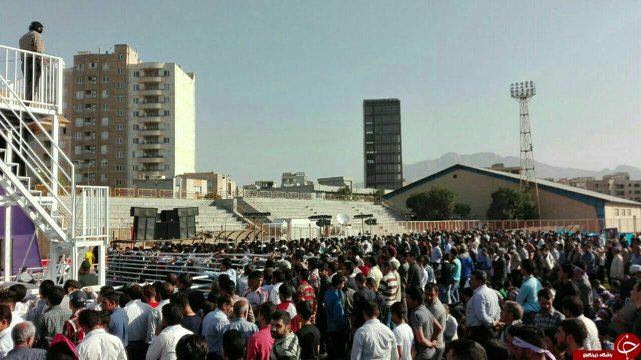 استقبال پرشور کرمانشاهیان از رییس جمهور+ تصاویر