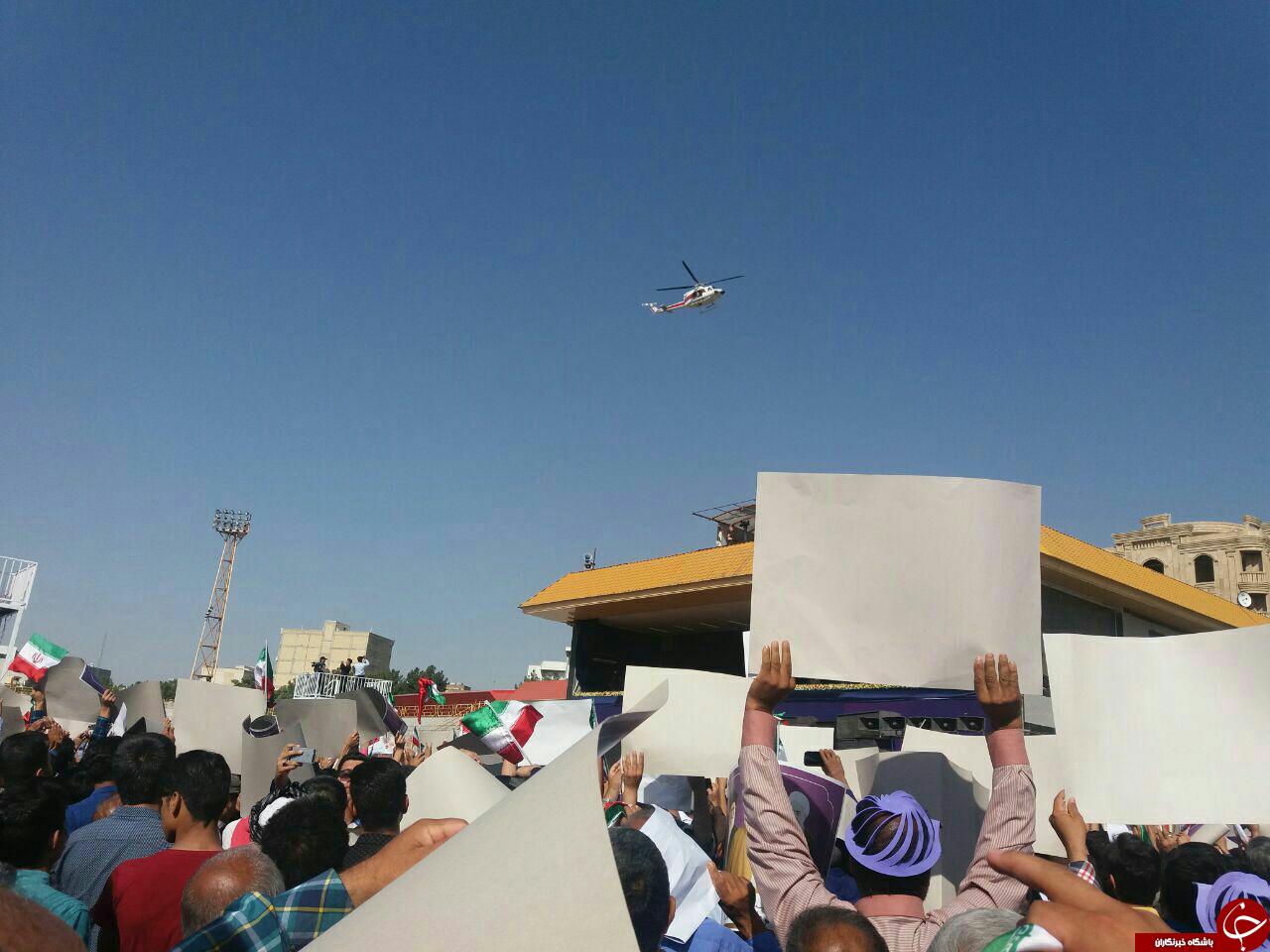 استقبال پرشور کرمانشاهیان از روحانی+ تصاویر